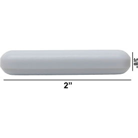 Spinbar Teflon Polygon Magnetic Stirring Bar, 2 x ", White, without Pivot Ring