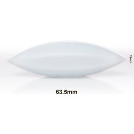 Spinbar Teflon Elliptical (Egg-Shaped) Magnetic Stirring Bar, 63.5 x 19mm, White
