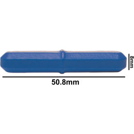 Spinbar Teflon Octagon Magnetic Stirring Bar, 50.8 x 8mm, Blue