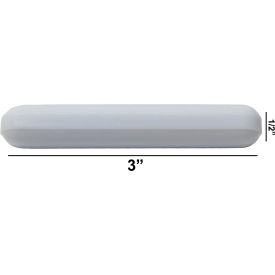 Spinbar Teflon Polygon Magnetic Stirring Bar, 3 x 1/2", White, without Pivot Ring