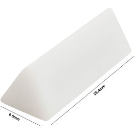 Spinwedge Teflon Magnetic Stirring Bar, 9.5 x 25.4mm, White