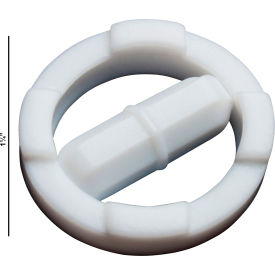Spinring Teflon Magnetic Stirring Bar, 25.4 x 8mm, 31.8mm Ring O.D., White