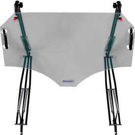 Splash Shield, 2 38" Articulating Arms, 15 x 24", Plexiglass