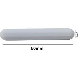 Spinbar Teflon Polygon Magnetic Stirring Bar, 50 x 8mm, White, without Pivot Ring