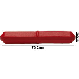 Spinbar Teflon Octagon Magnetic Stirring Bar, 76.2 x 12.7mm, Red