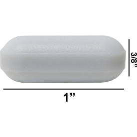 Spinbar Teflon Polygon Magnetic Stirring Bar, 1 x ", White, without Pivot Ring