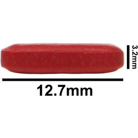 Spinbar Teflon Octagon Magnetic Stirring Bar, 12.7 x 3.2mm, Red