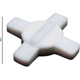 Spinstar Teflon Magnetic Stirring Bar, 44mm, fits 100ml Beakers, White
