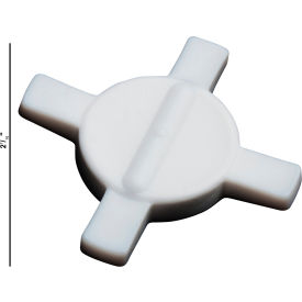 Spinstar Teflon Magnetic Stirring Bar, 62mm, fits 250ml Beakers, White