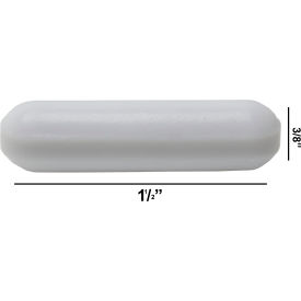 Spinbar Teflon Polygon Magnetic Stirring Bar, 1 1/2 x ", White, without Pivot Ring