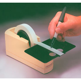 Write-On Single Roll Label Tape Dispenser, 8 3/8 x 3 3/8 x 3/"
