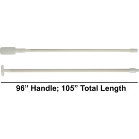 Safety Acid/Caustic Sampler, 16oz, 8ft 2 Piece Handle, Plastic