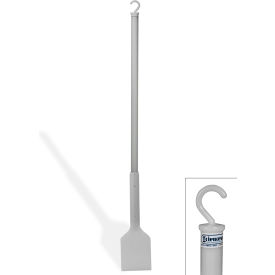 Soft Plastic Scraper, 36" Handle, 5 x 6" Blade, White