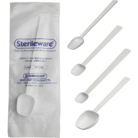 Sterileware Double Bagged Long Handle Sampling Spoons, 2.46ml (1/2 tsp), 10/PK