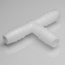 "T" Shaped Tubing Connectors for " Tubing, Polypropylene 12Pk