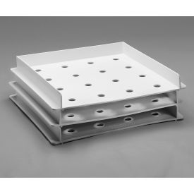 Stackable Petri Dish Incubation Tray, Plastic, 9 x 9 x 1" 3Pk