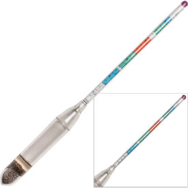 Triple Scale Beer and Wine Hydrometer, Polycarbonate