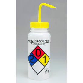 Wide-Mouth, Safety-Labeled 500ml Bleach Wash Bottle 4Pk