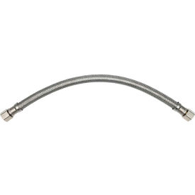 SS Faucet Supply line - 3/8" OD x 3/8" OD x 12"