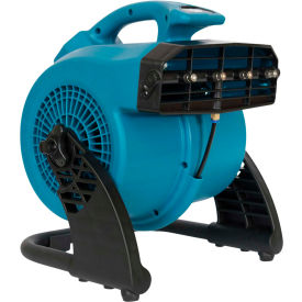 Portable 3 Speed Outdoor Cooling Misting Fan, 600 CFM, 1400 RPM, 138W, 1.2A. Blue