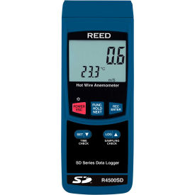 Probe and SD Card Slot, Measurement Range -4 to 140°F, Velocity Range 100 to 5900 ft/min