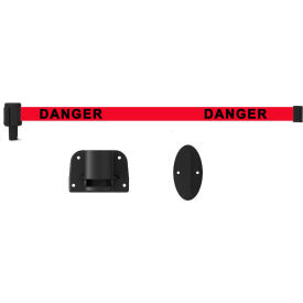 PLUS Wall Mount System, Double-Sided "DANGER" Banner, 15' Red