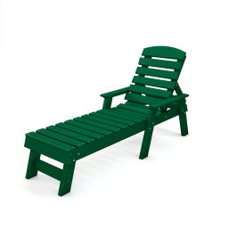 Pensacola Chaise Lounge, Green