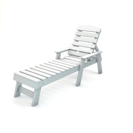 Pensacola Chaise Lounge, White