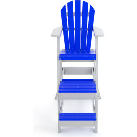 62" Seat Height, Blue/White