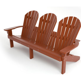 Grand Isle 3-Seat Adirondack Chair, Brown