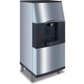 Floor Ice and Water Dispenser, 22" Wide, 120 lbs Storage, 115V, 1.6A