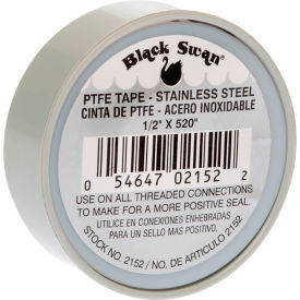 PTFE Tape - Gray Stainless Steel, 1/2" X 520"