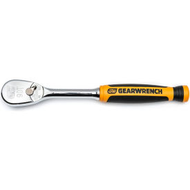 90 Tooth Dual Material Teardrop Ratchet with 1/4" Drive Tang, 6"L