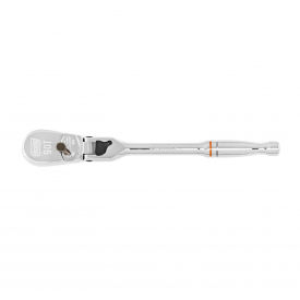 90 Tooth Locking Flex Head Teardrop Ratchet with 1/4" Drive Tang, 7"L