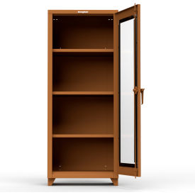 Heavy Duty Clear View Industrial Cabinet w/ 1 Door, 30"W x 24"D x 75"H, All-Welded, Brown