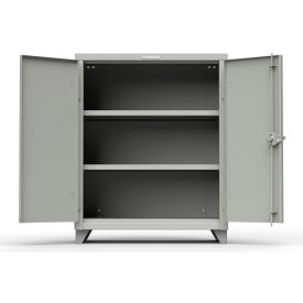 Heavy Duty Counter Height Industrial Storage Cabinet, 14 Gauge, 36"W x 24"D x 45"H, Gray
