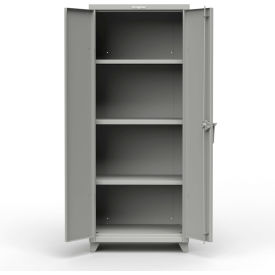 Stronghold Heavy Duty Industrial Storage Cabinet, 14 Gauge, 30"W x 24"D x 75"H, Gray