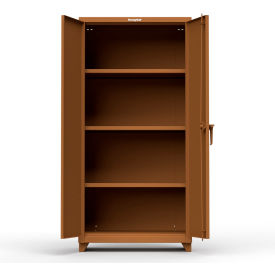 Heavy Duty Industrial Storage Cabinet, 14 Gauge, 36"W x 24"D x 75"H, Brown