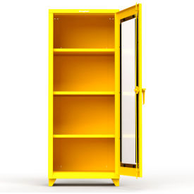 Industrial Cabinet with 1 Door, 30"W x 24"D x 75"H, All-Welded, Yellow