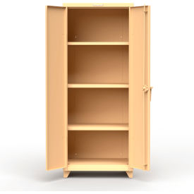 Heavy Duty Industrial Storage Cabinet, 14 Gauge, 30"W x 24"D x 75"H, Beige