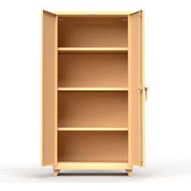 Heavy Duty Industrial Storage Cabinet, 14 Gauge, 36"W x 24"D x 75"H, Beige