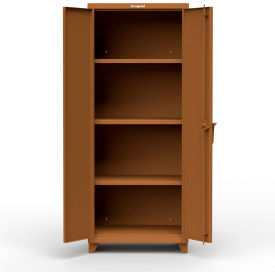 Stronghold Heavy Duty Industrial Storage Cabinet, 14 Gauge, 30"W x 24"D x 75"H, Brown