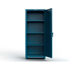 Heavy Duty Industrial Storage Cabinet w/ Single Door, 14 Gauge, 30"W x 24"D x 75"H, Blue