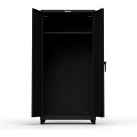 Industrial Uniform Cabinet with Full Width Rod 36"W x 24"D x 75"H, Black