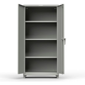 Heavy Duty Industrial Storage Cabinet, 14 Gauge, 36"W x 24"D x 75"H, Gray