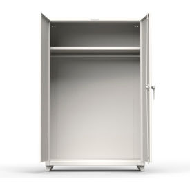 Industrial Uniform Cabinet with Full Width Rod 48"W x 24"D x 75"H , White