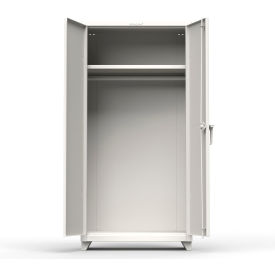 Industrial Uniform Cabinet with Full Width Rod 36"W x 24"D x 75"H , White