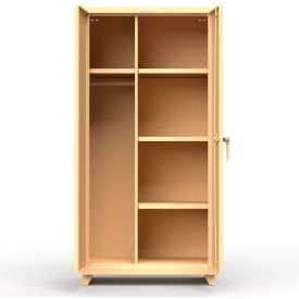 Industrial Uniform Cabinet with 4 Shelves 36"W x 24"D x 75"H , Beige