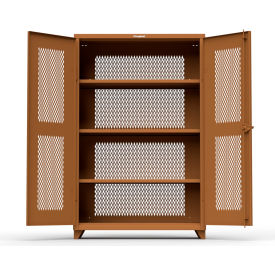 Fully-Ventilated Industrial Cabinet 48"W x 24"D x 75"H, All-Welded, Brown