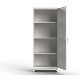 Heavy Duty Industrial Storage Cabinet w/ Single Door, 14 Gauge, 30"W x 24"D x 75"H, White